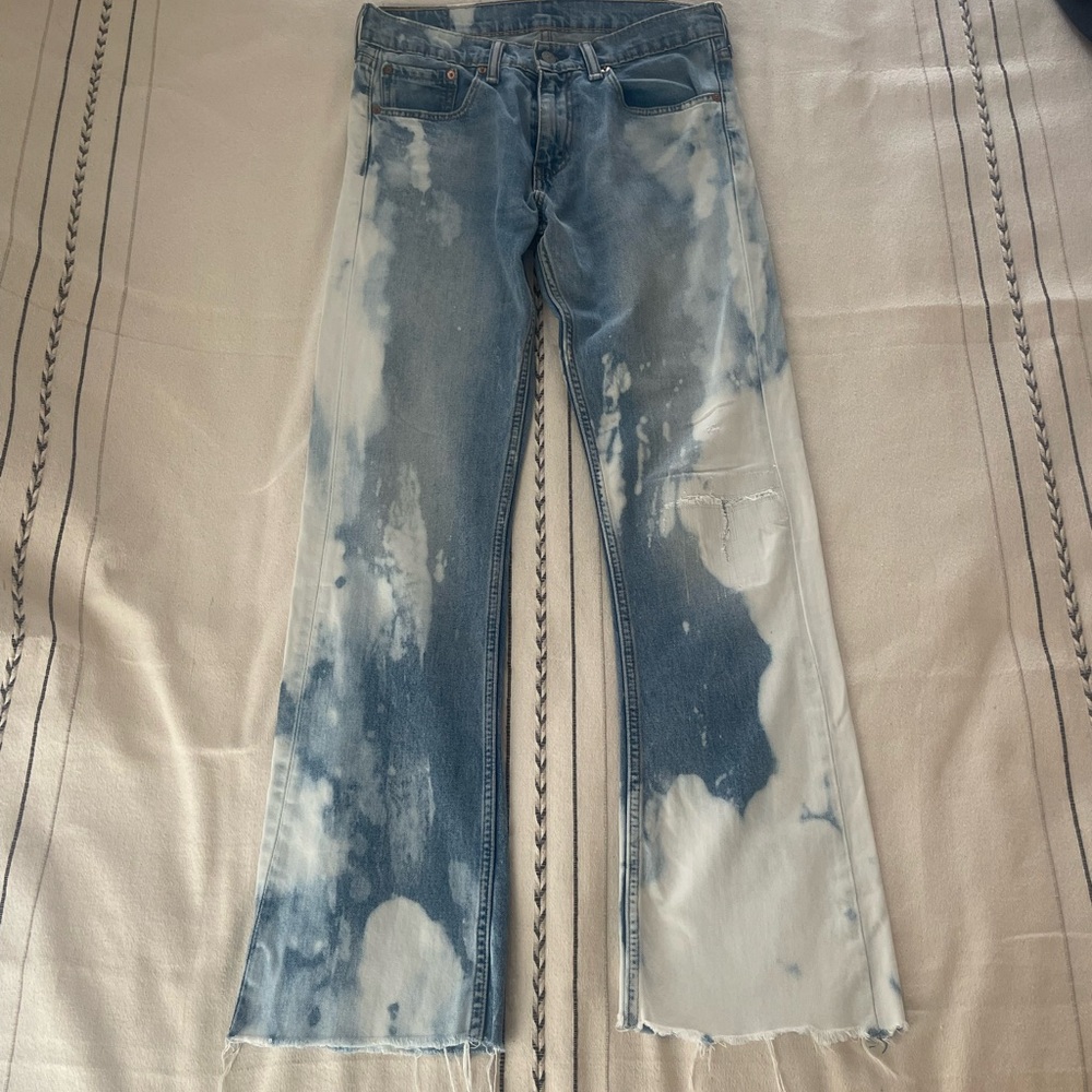 Vintage Levi 527s, Palomino bleach out. 31 x 32.